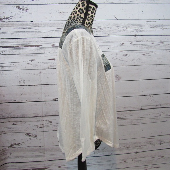 American Rag white lacy peasant style blouse top - Picture 3 of 6